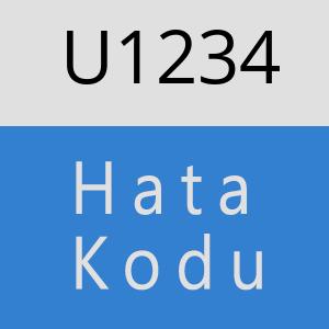 U1234 hatasi