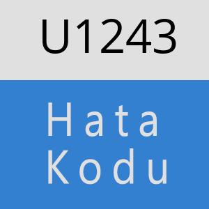 U1243 hatasi
