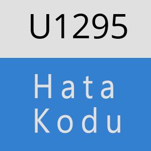 U1295 hatasi