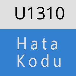 U1310 hatasi