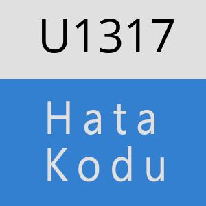 U1317 hatasi