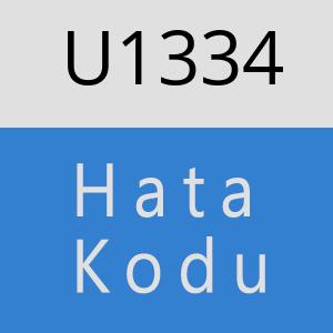 U1334 hatasi