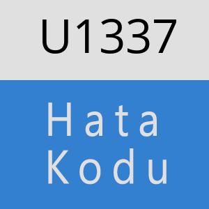 U1337 hatasi