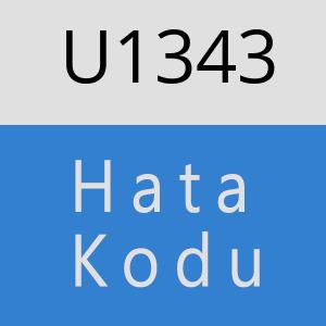 U1343 hatasi