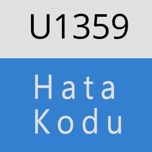 U1359 hatasi