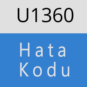 U1360 hatasi