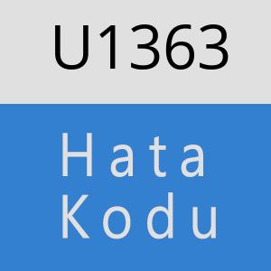 U1363 hatasi