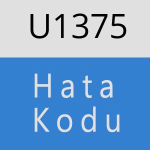 U1375 hatasi