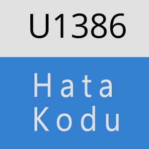 U1386 hatasi