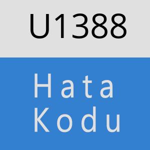 U1388 hatasi