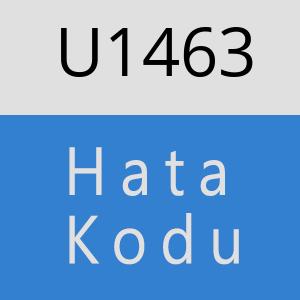 U1463 hatasi