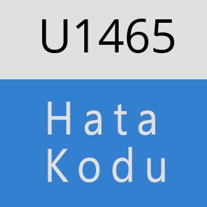 U1465 hatasi