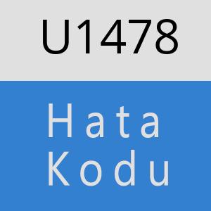 U1478 hatasi