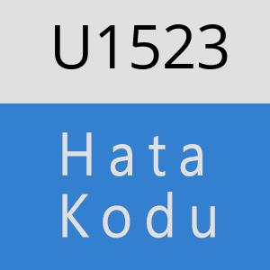 U1523 hatasi