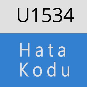 U1534 hatasi