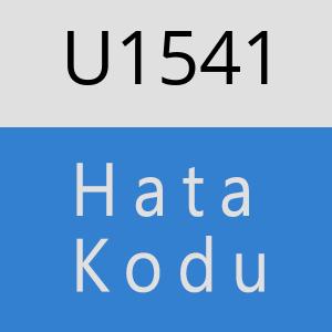 U1541 hatasi