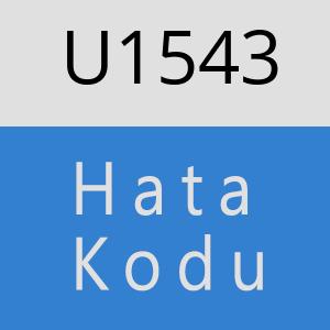 U1543 hatasi