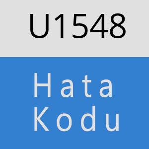 U1548 hatasi