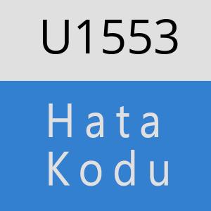 U1553 hatasi