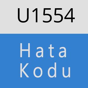 U1554 hatasi