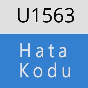 U1563 hatasi