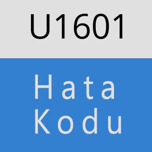 U1601 hatasi