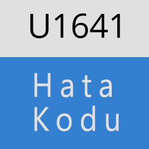 U1641 hatasi