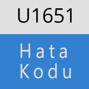 U1651 hatasi