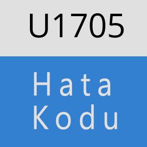 U1705 hatasi