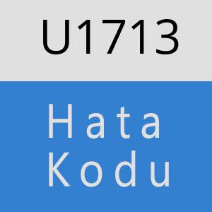 U1713 hatasi