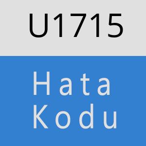 U1715 hatasi