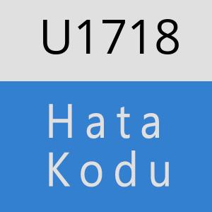 U1718 hatasi