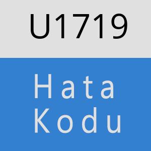 U1719 hatasi