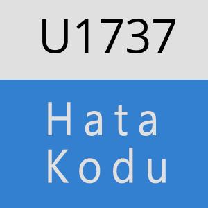 U1737 hatasi