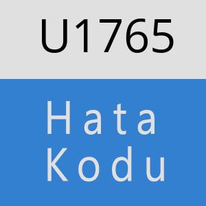 U1765 hatasi