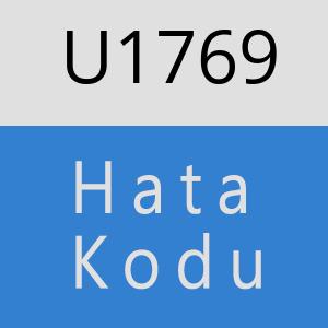 U1769 hatasi