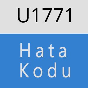 U1771 hatasi