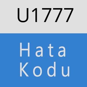 U1777 hatasi