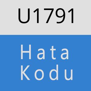 U1791 hatasi