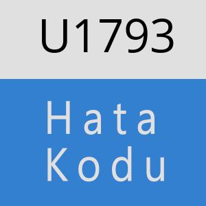 U1793 hatasi