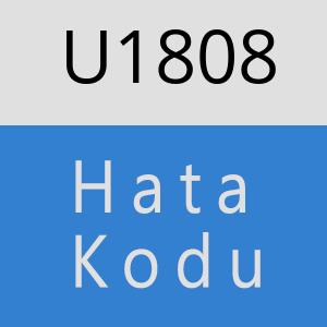 U1808 hatasi