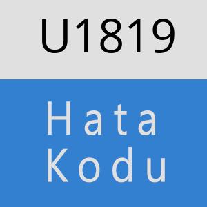 U1819 hatasi