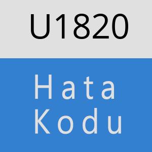 U1820 hatasi