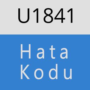 U1841 hatasi