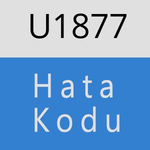 U1877 hatasi