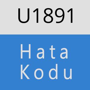 U1891 hatasi