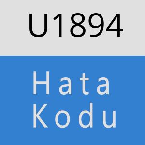 U1894 hatasi