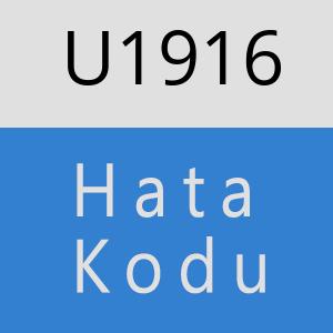 U1916 hatasi