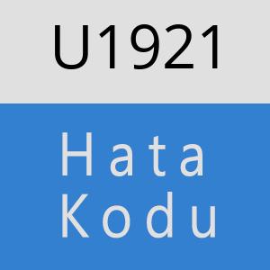 U1921 hatasi