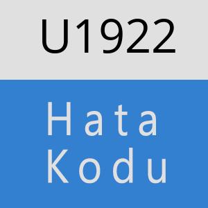 U1922 hatasi